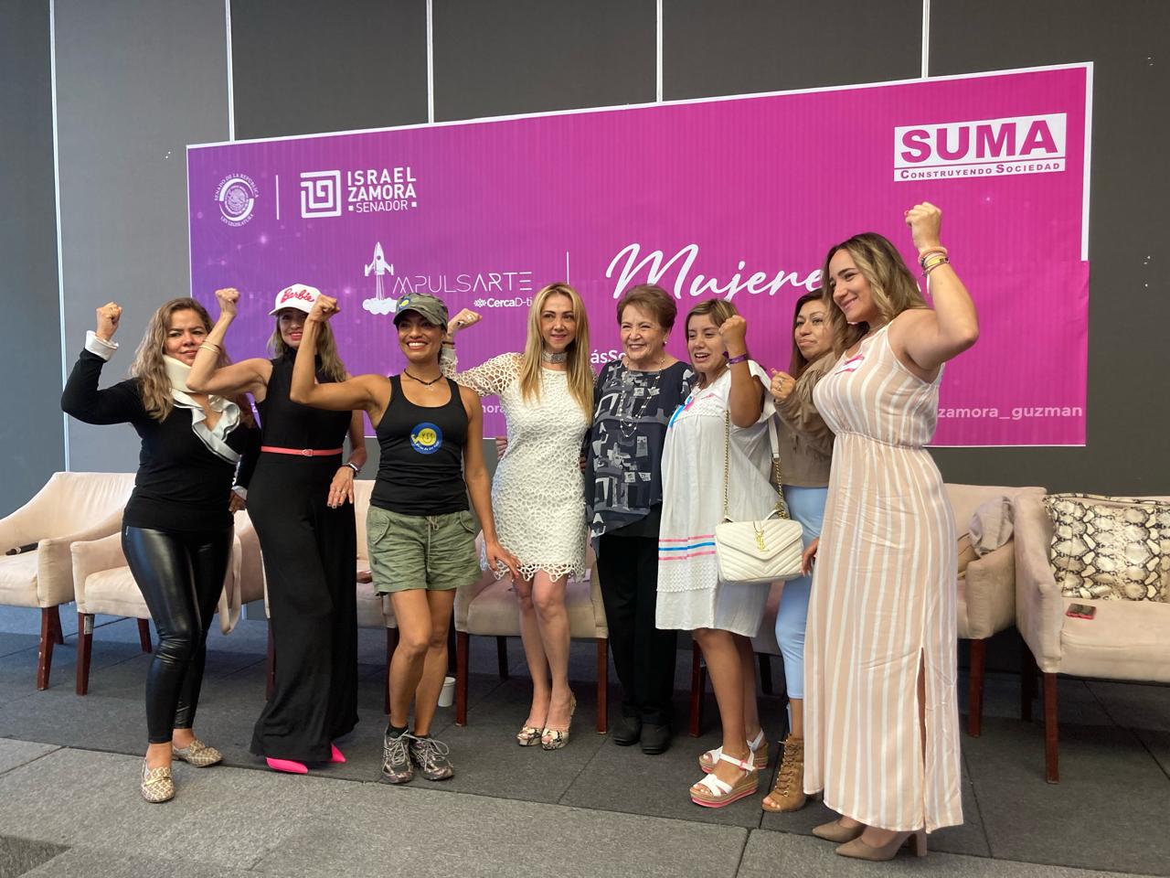 Impulsarte Mujeres · Foto grupal en el Senado